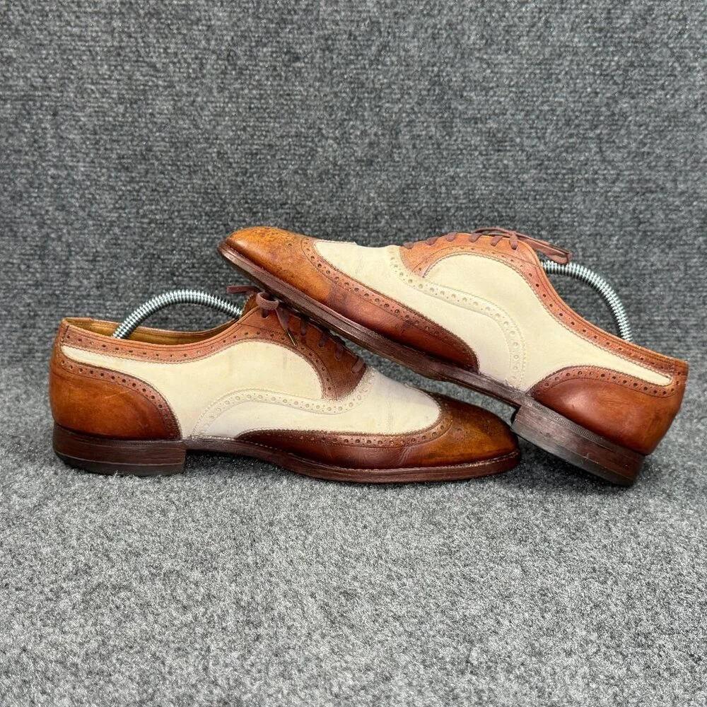 Florsheim Imperial Spectator Oxford Men's 9.5D Two Tone‎ Brown Leather Wingtip